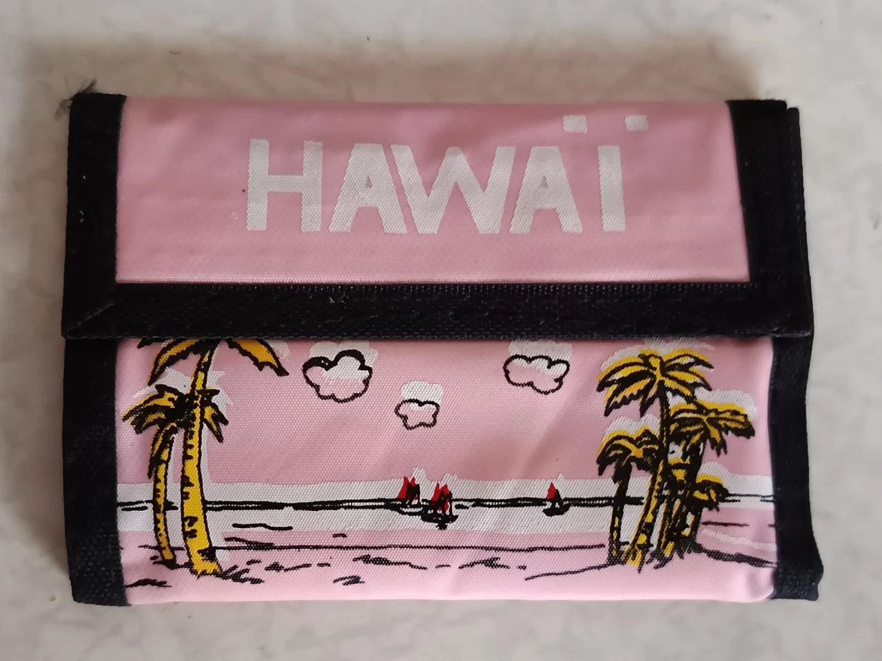 Lot of 8 Wallets Size S / Vintage Hawaii with scratch closure with 4 comp – photo 7